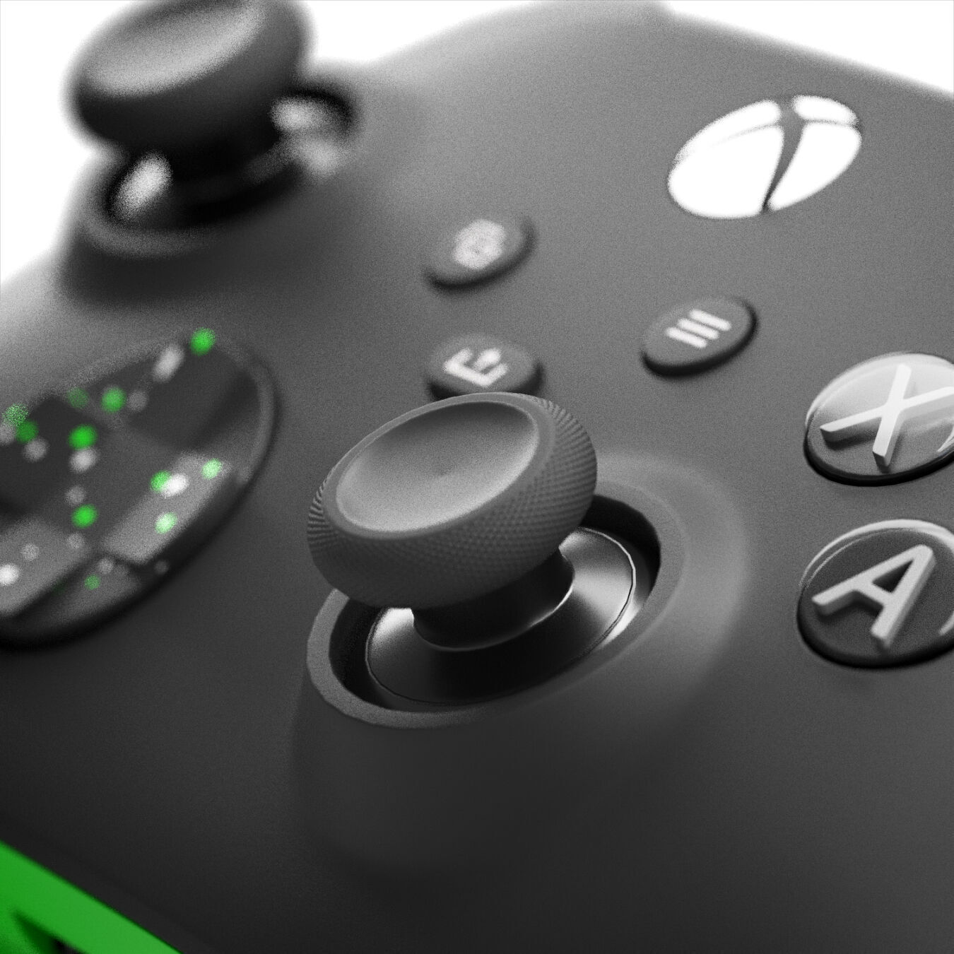 Xbox Series X Console and Controller Galaxy Black 3D model_10