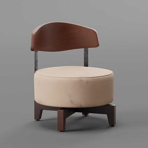 Swivel accent chair 3D model
