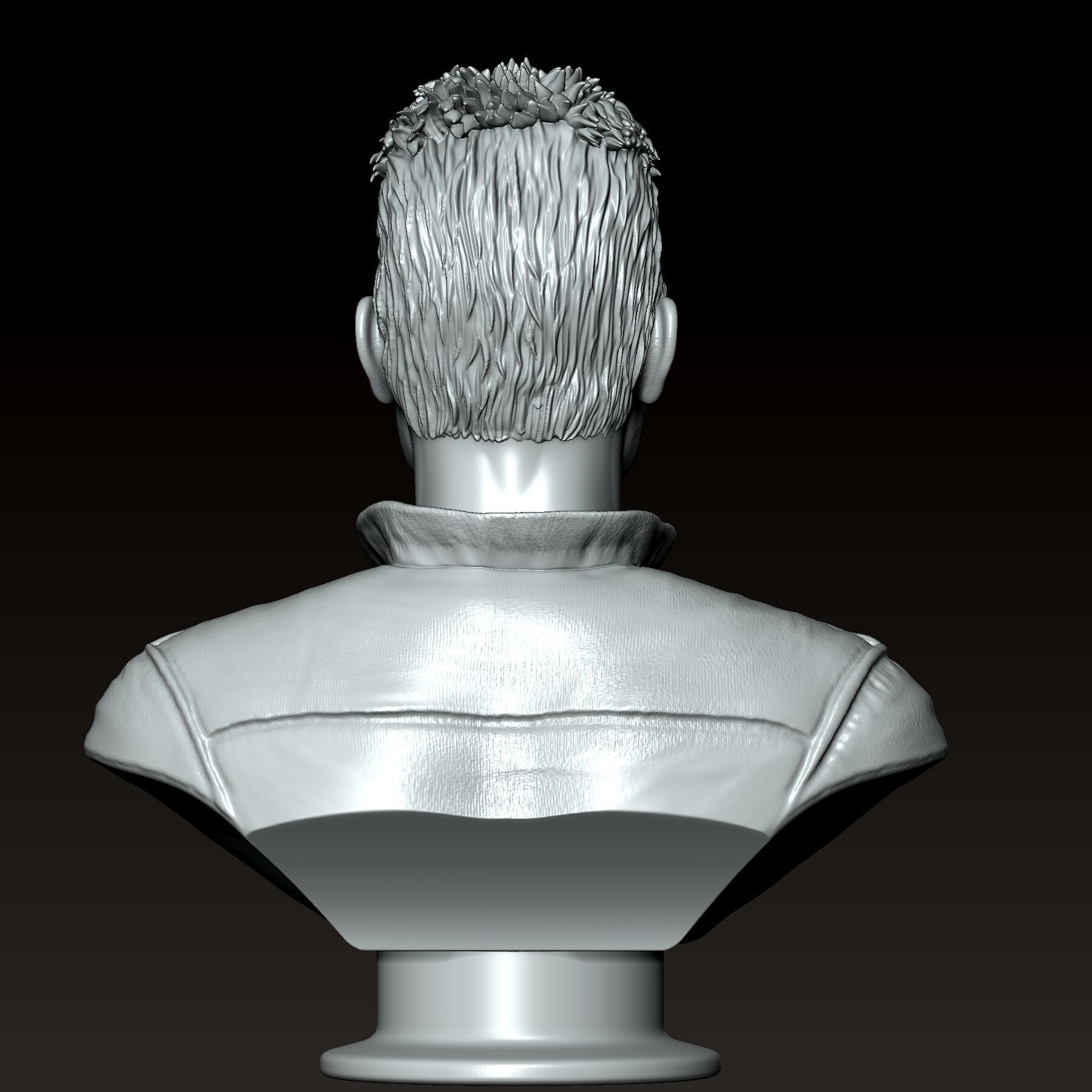 Val Kilmer Iceman Top Gun Bust 3D print model_6