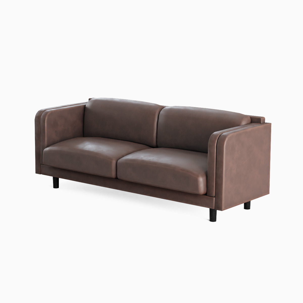 Leather Sofa 01 Low-poly 3D model_3