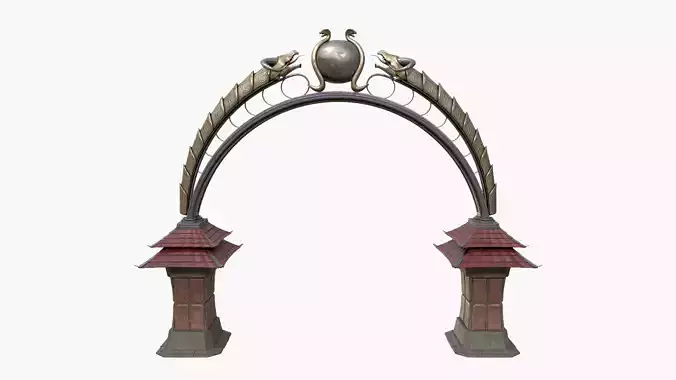 Ancient Japanese Arch Gate