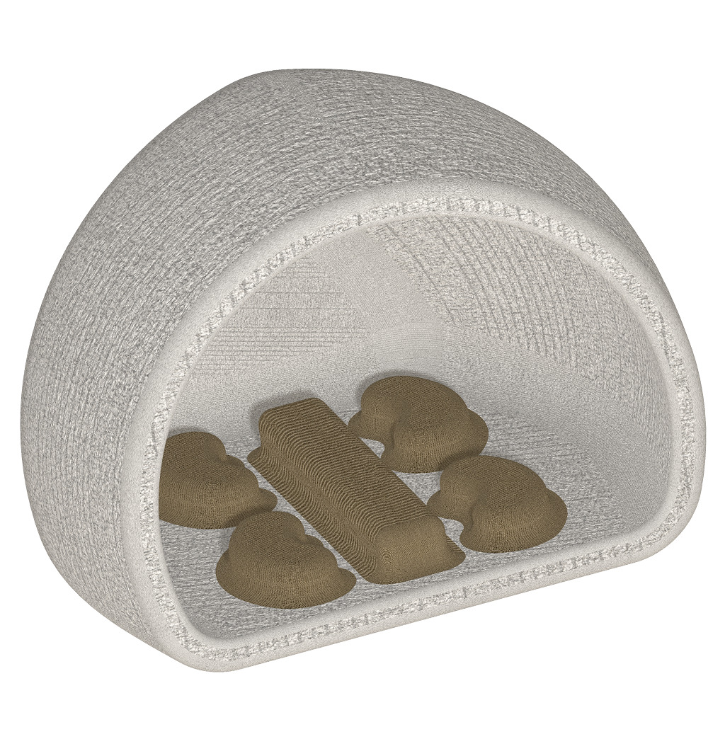 Exquisite Outdoor Lounger 3D print model_2