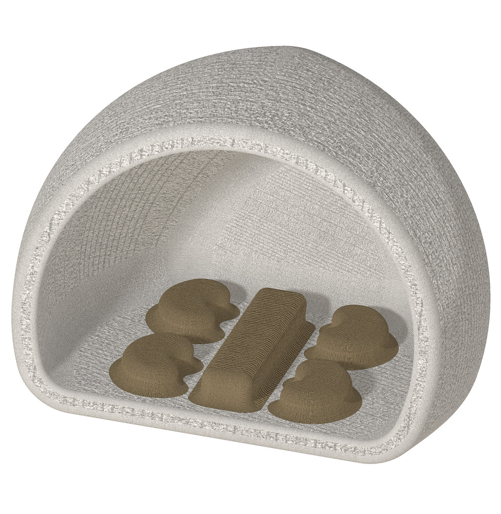 Exquisite Outdoor Lounger 3D print model_1