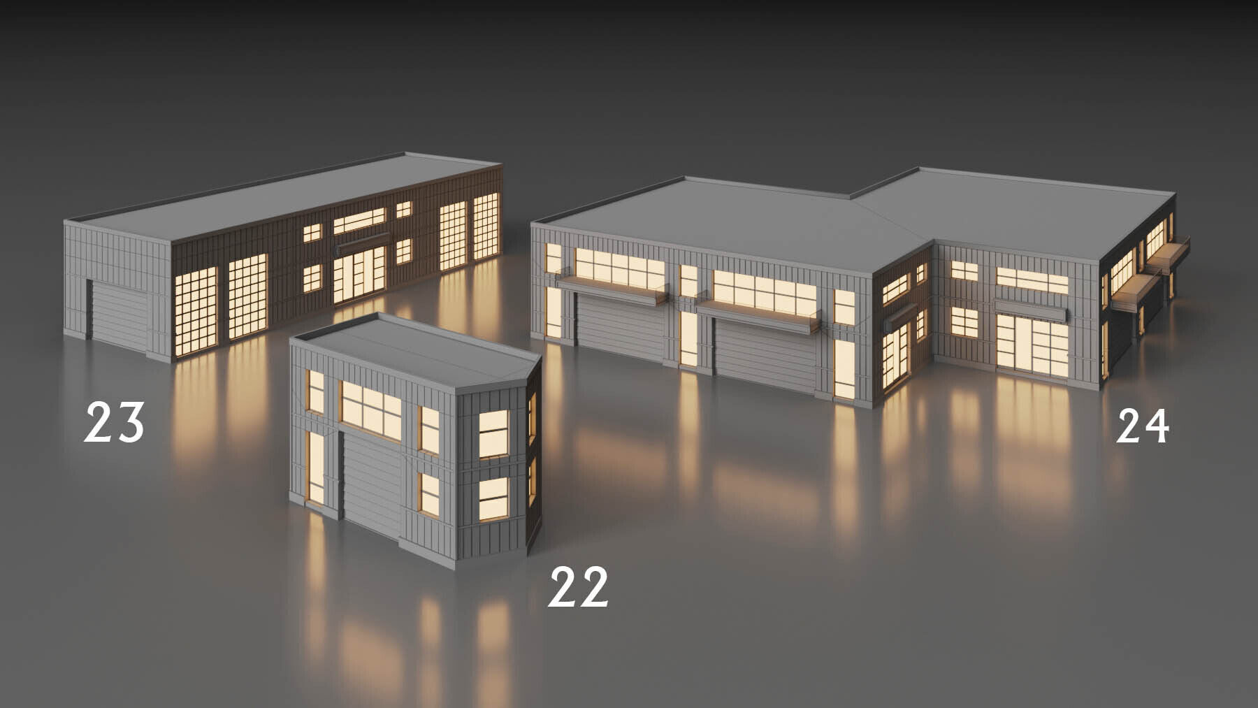 SimplePoly  factory KITBASH Low-poly 3D model-Urban Vol 03 Low-poly 3D model_9