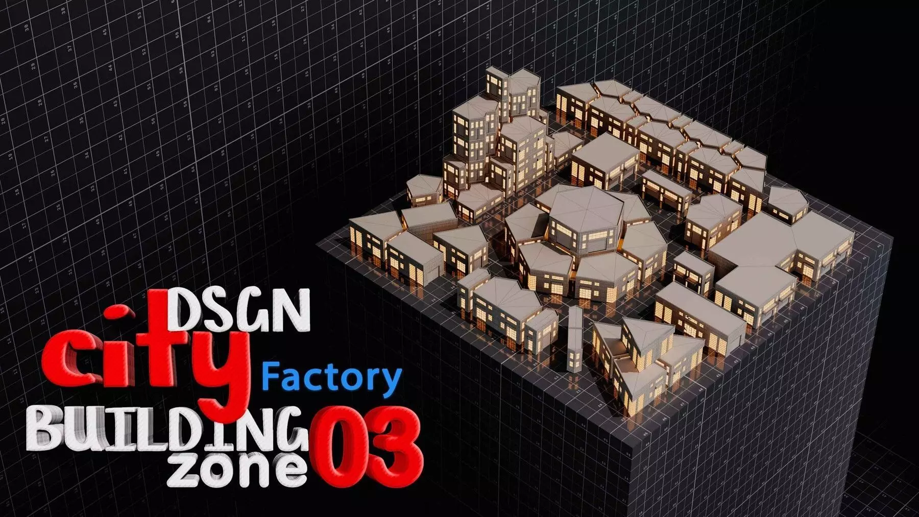 SimplePoly  factory KITBASH Low-poly 3D model-Urban Vol 03 Low-poly 3D model_0