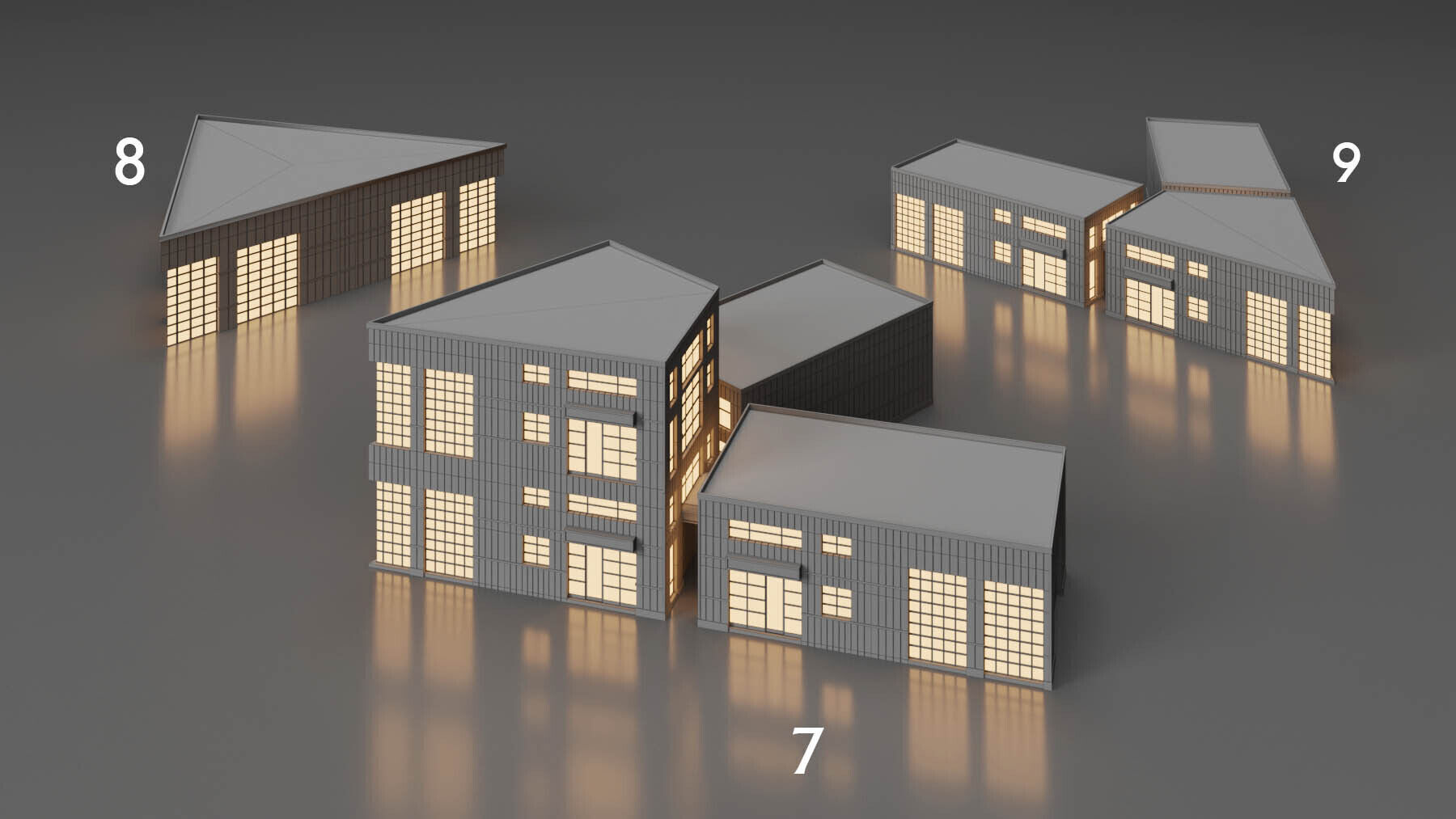 SimplePoly  factory KITBASH Low-poly 3D model-Urban Vol 03 Low-poly 3D model_4