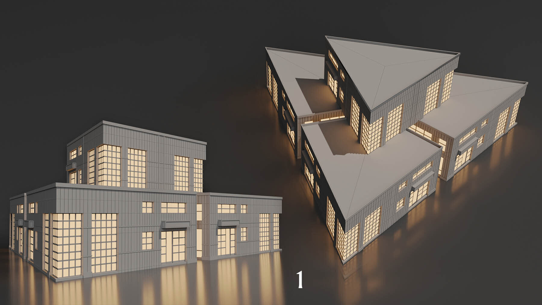 SimplePoly  factory KITBASH Low-poly 3D model-Urban Vol 03 Low-poly 3D model_1
