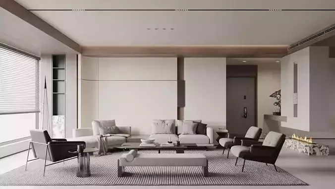 modern living room interior scenes 117