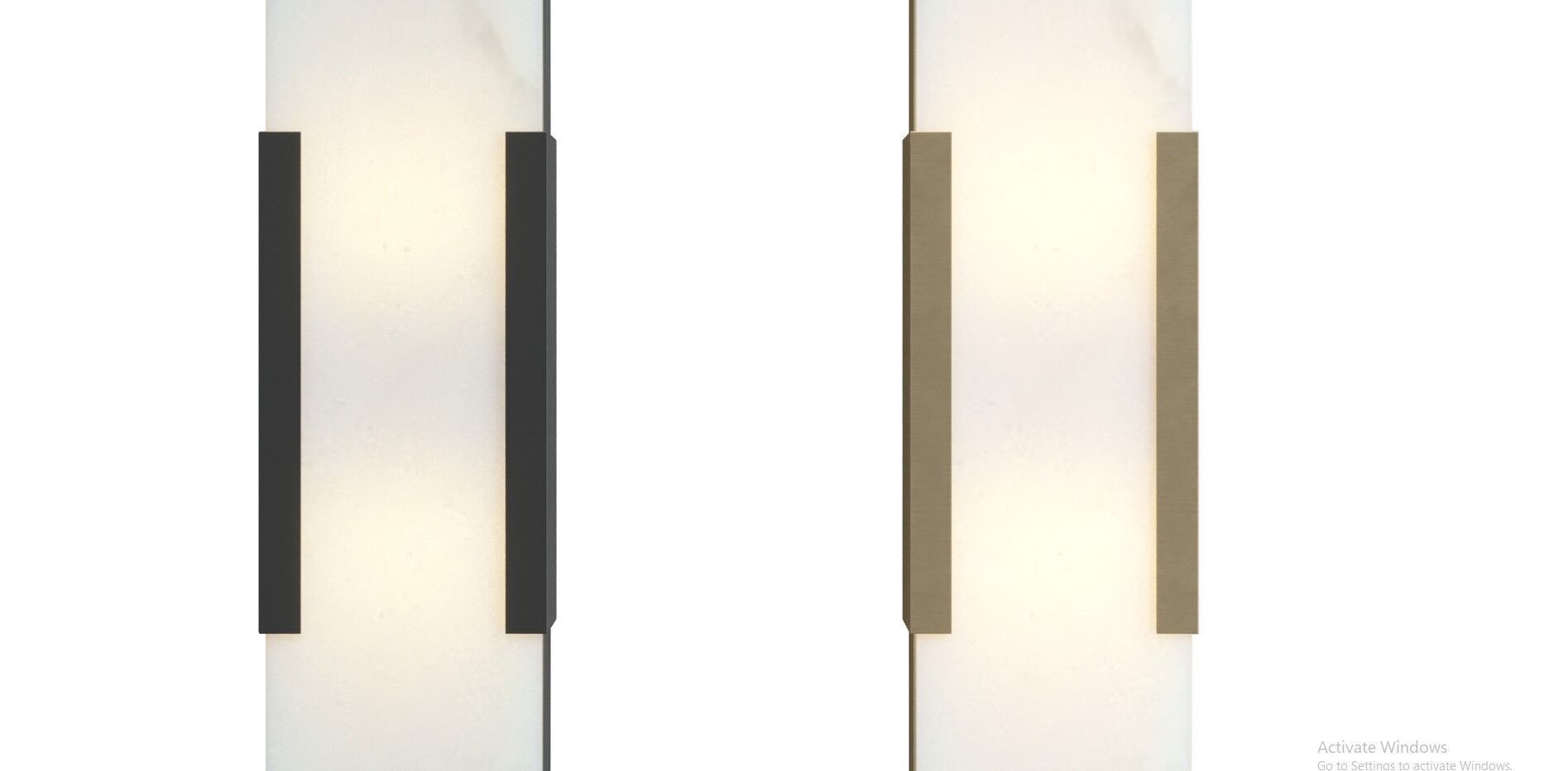 Melange Elongated Sconce Low-poly 3D model_7