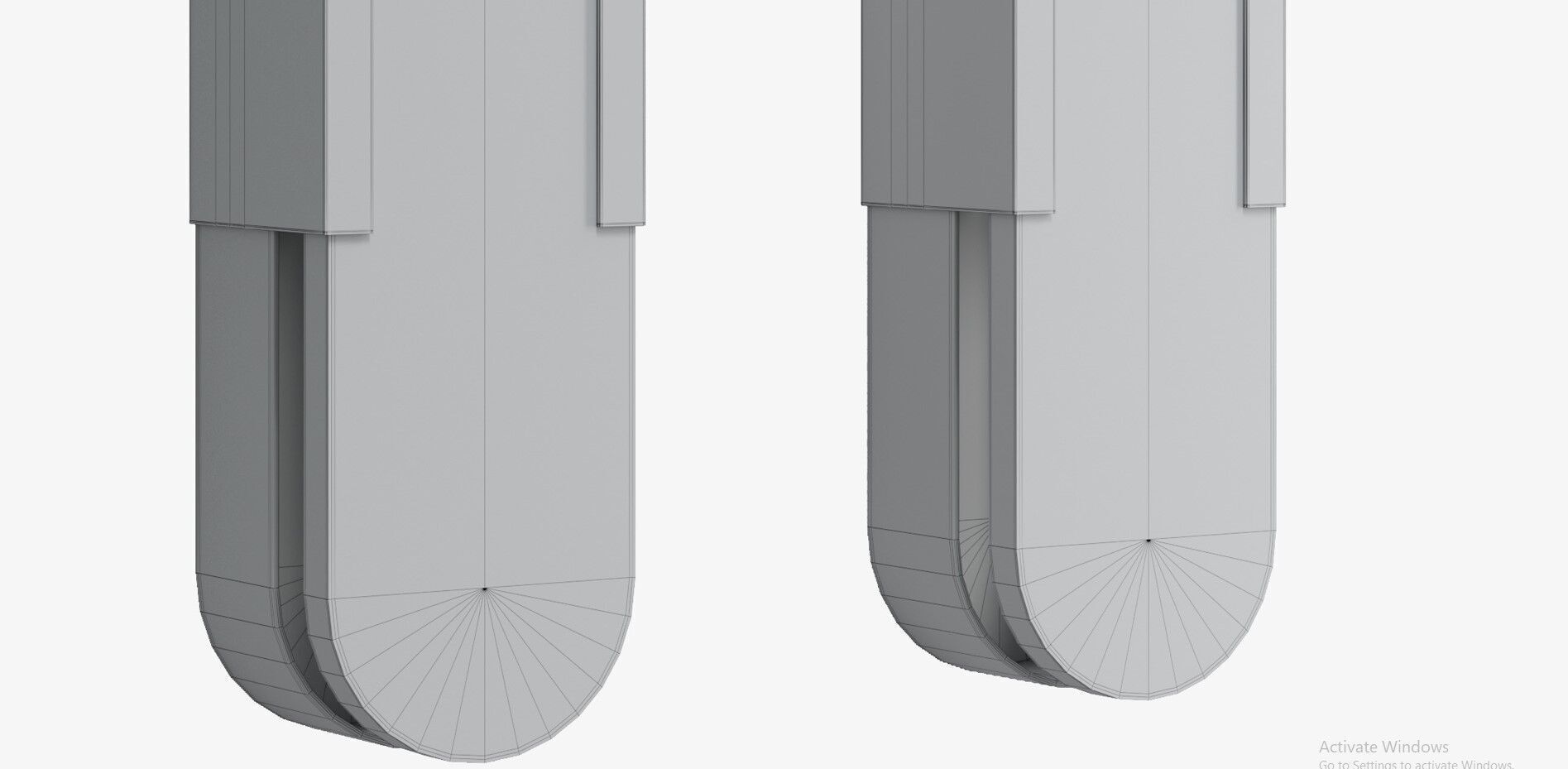 Melange Elongated Sconce Low-poly 3D model_9