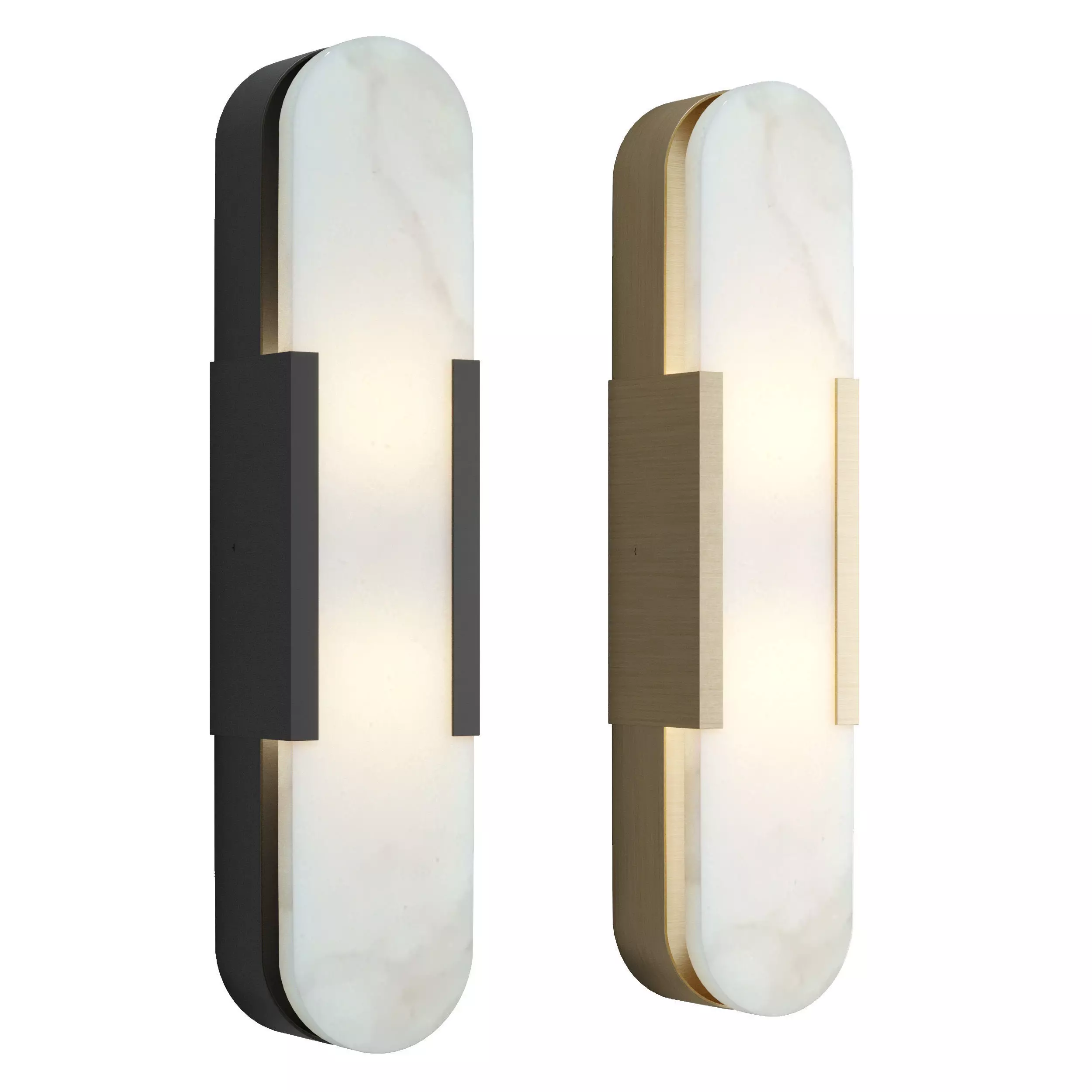 Melange Elongated Sconce Low-poly 3D model_0