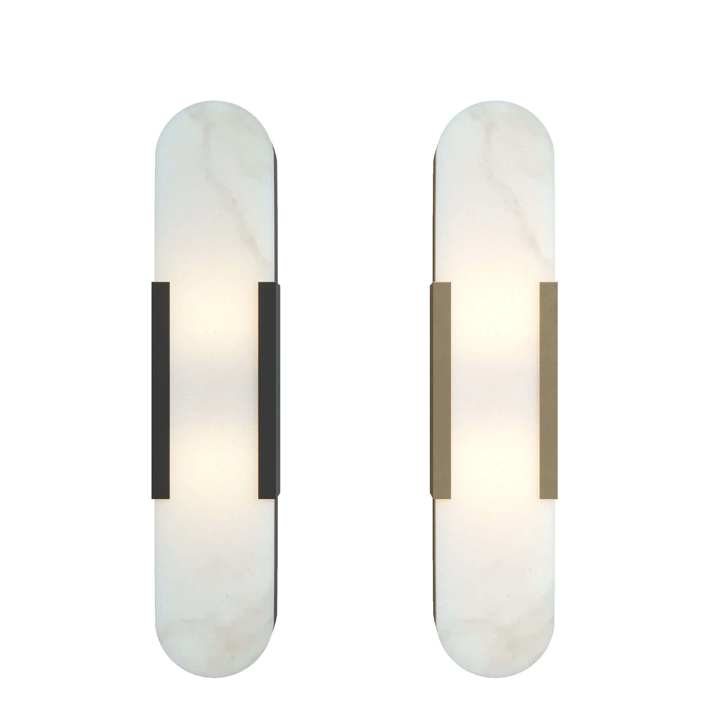 Melange Elongated Sconce Low-poly 3D model_2