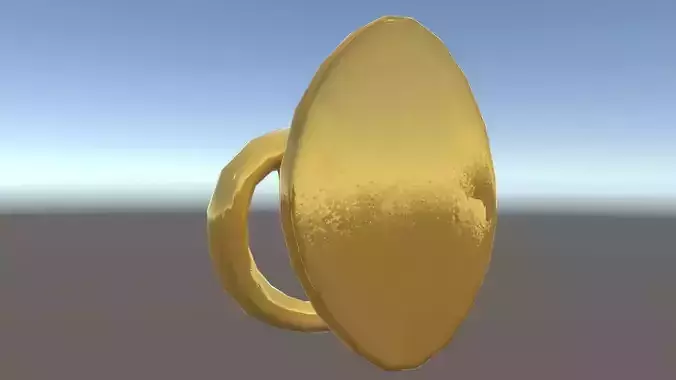 Elegant Brass Door Knocker Model Pack Low-poly 3D model