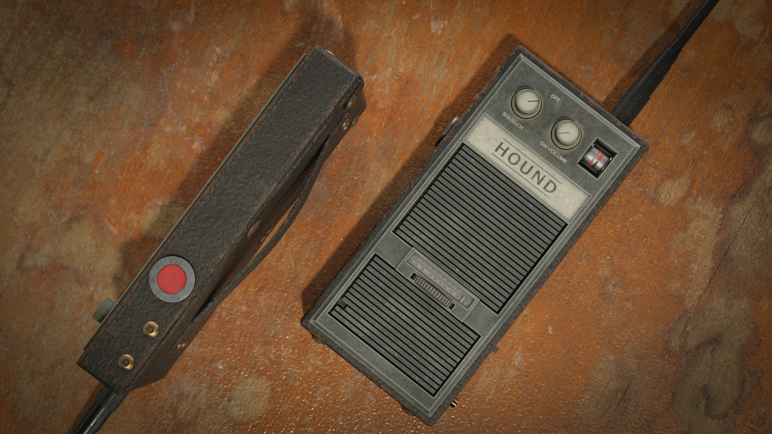 Walkie Talkie Low-poly 3D model_1