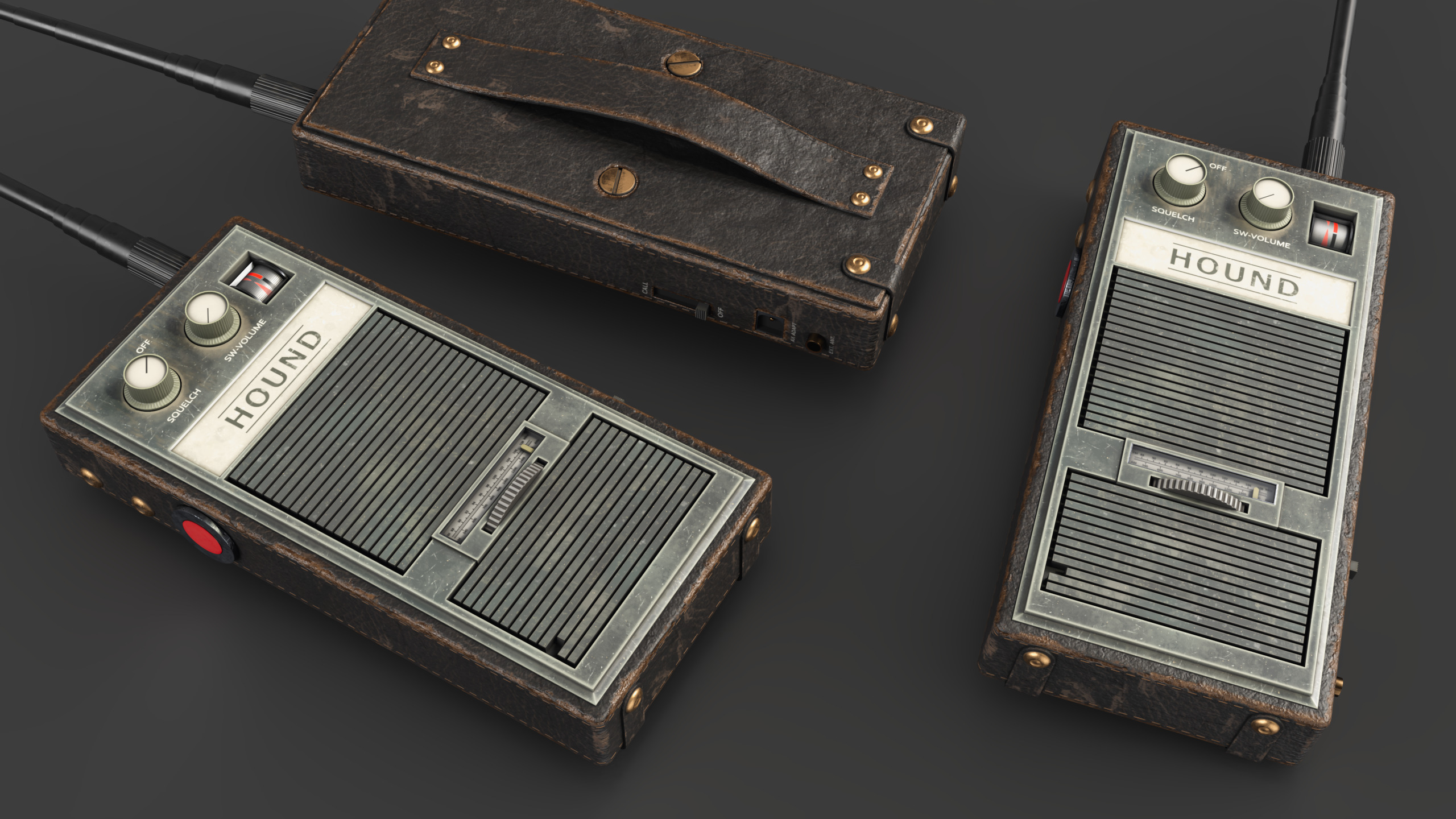 Walkie Talkie Low-poly 3D model_2