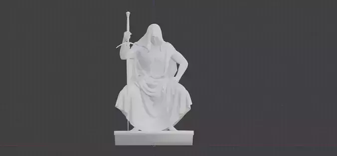Elven Bridge Statue I - High Res 3D Print ready