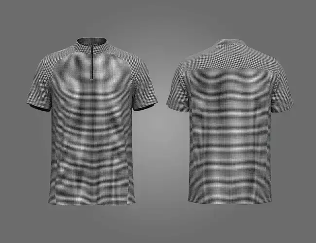 Male Half Zip T-shirt