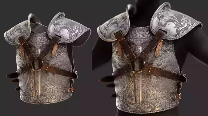Create Engraved Armor in Substance Painter Texture