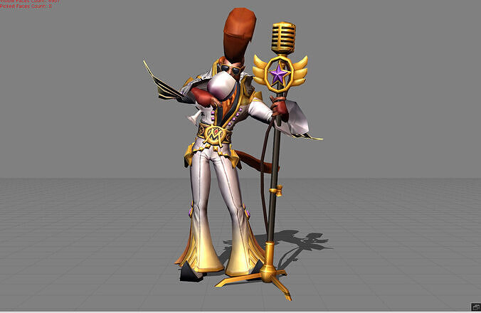 Sun Wukong Rock Star Low-poly 3D model