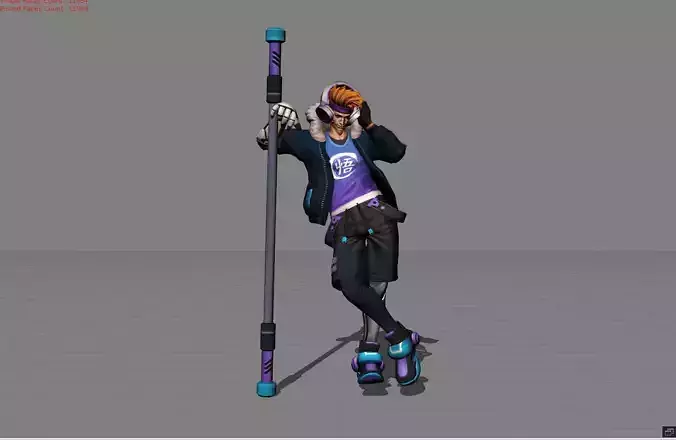 Sun Wukong Street Legend Low-poly 3D model