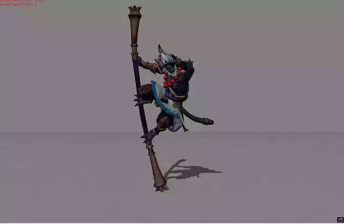 Sun Wukong Celestial Outlaw Low-poly 3D model