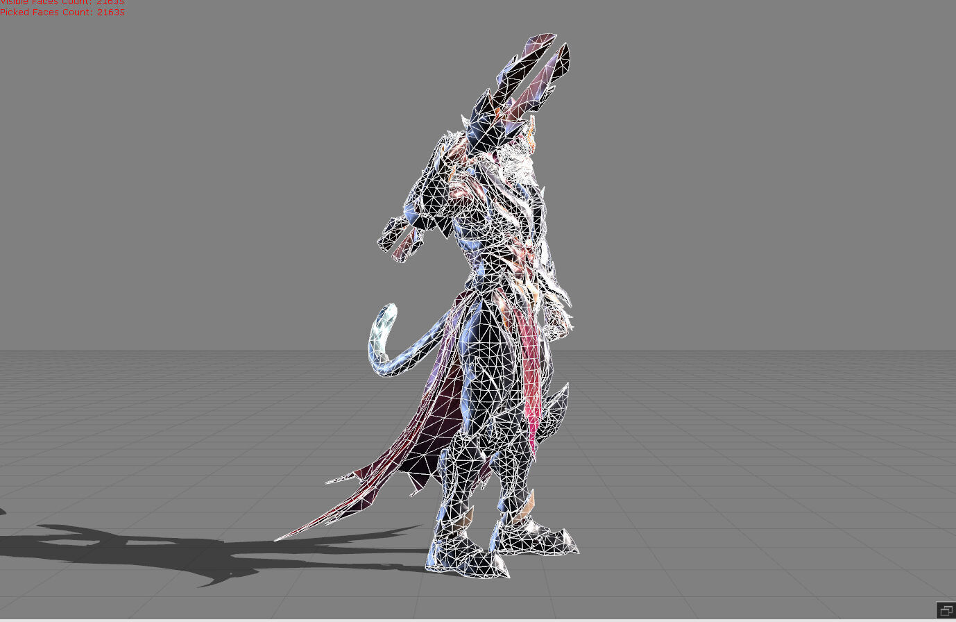 Sun Wicked Flames Low-poly 3D model_5