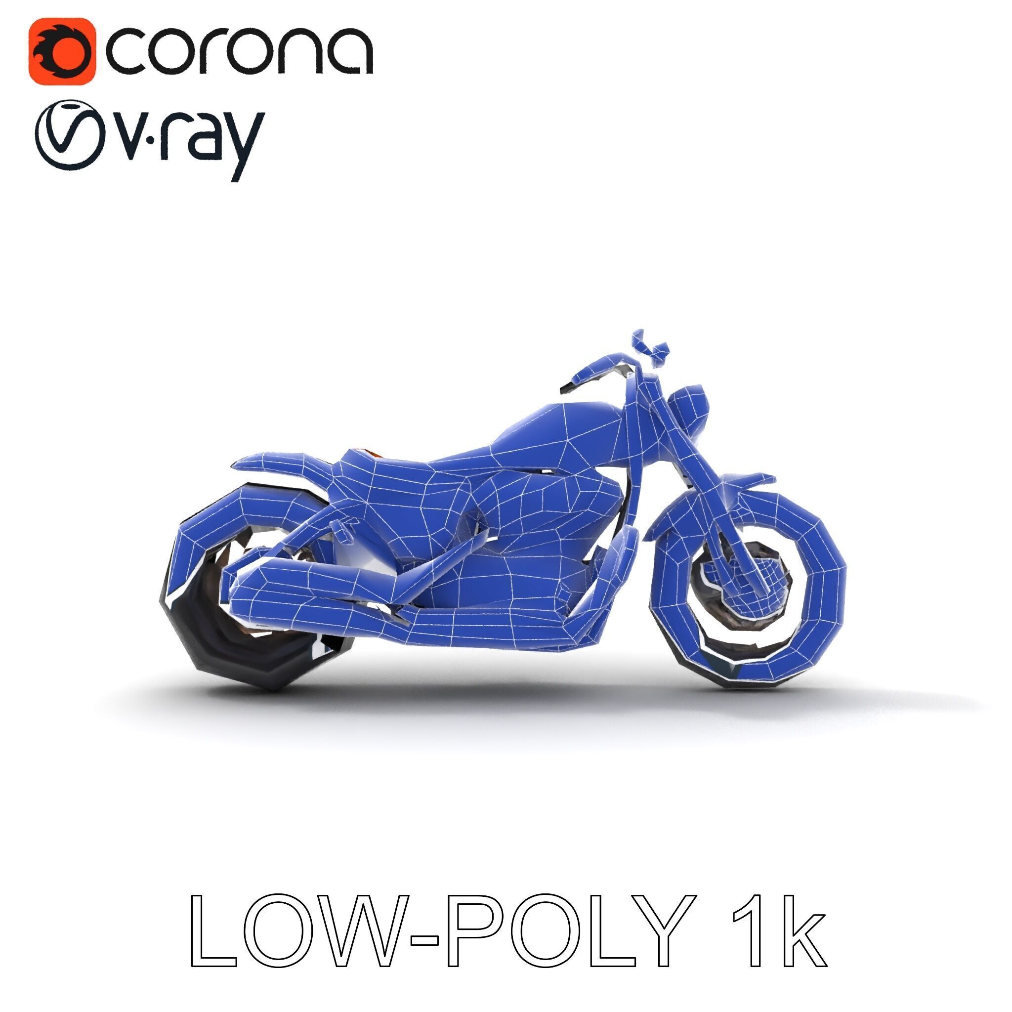Custom Motorcycle Model Pack with High Detail Features Low-poly 3D model_19
