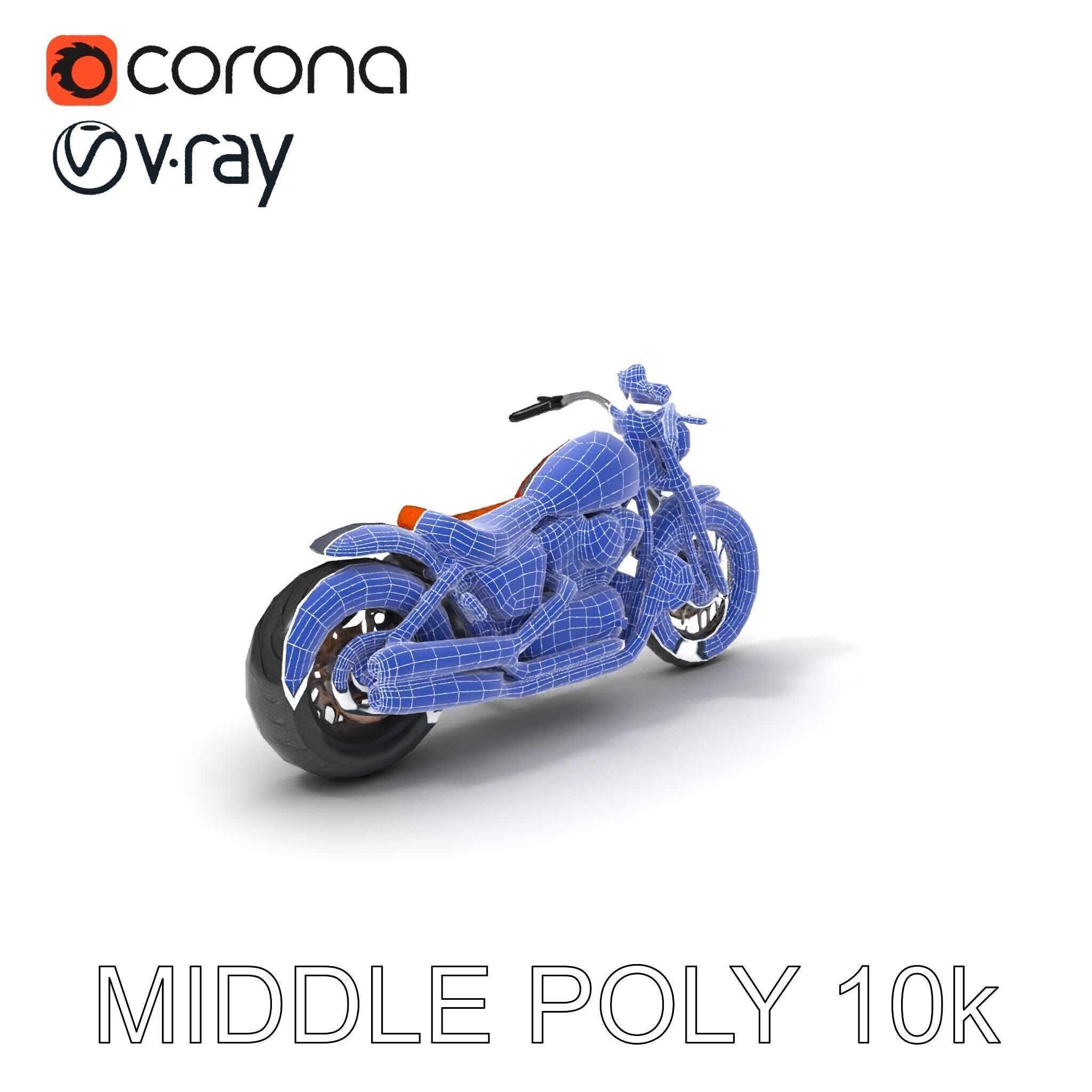 Custom Motorcycle Model Pack with High Detail Features Low-poly 3D model_8