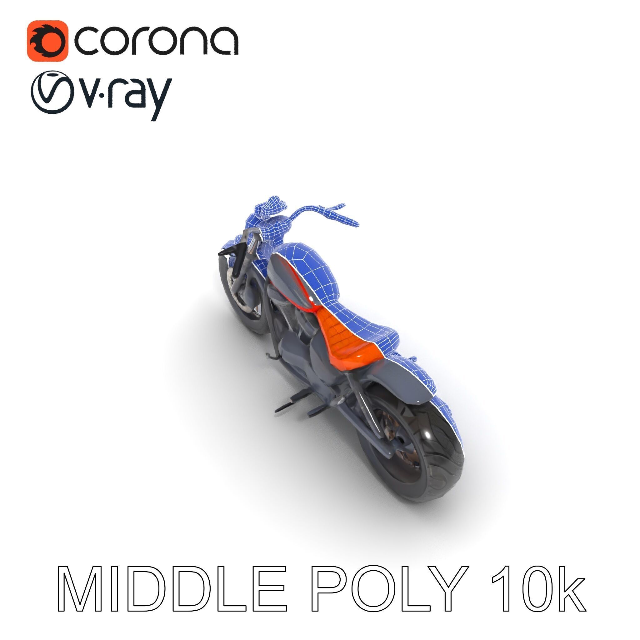 Custom Motorcycle Model Pack with High Detail Features Low-poly 3D model_30