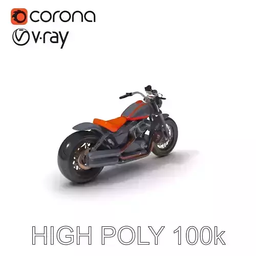 Custom Motorcycle Model Pack with High Detail Features
