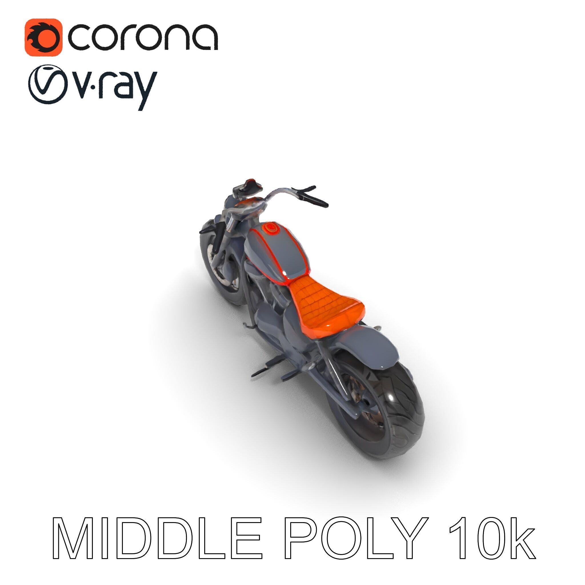 Custom Motorcycle Model Pack with High Detail Features Low-poly 3D model_25