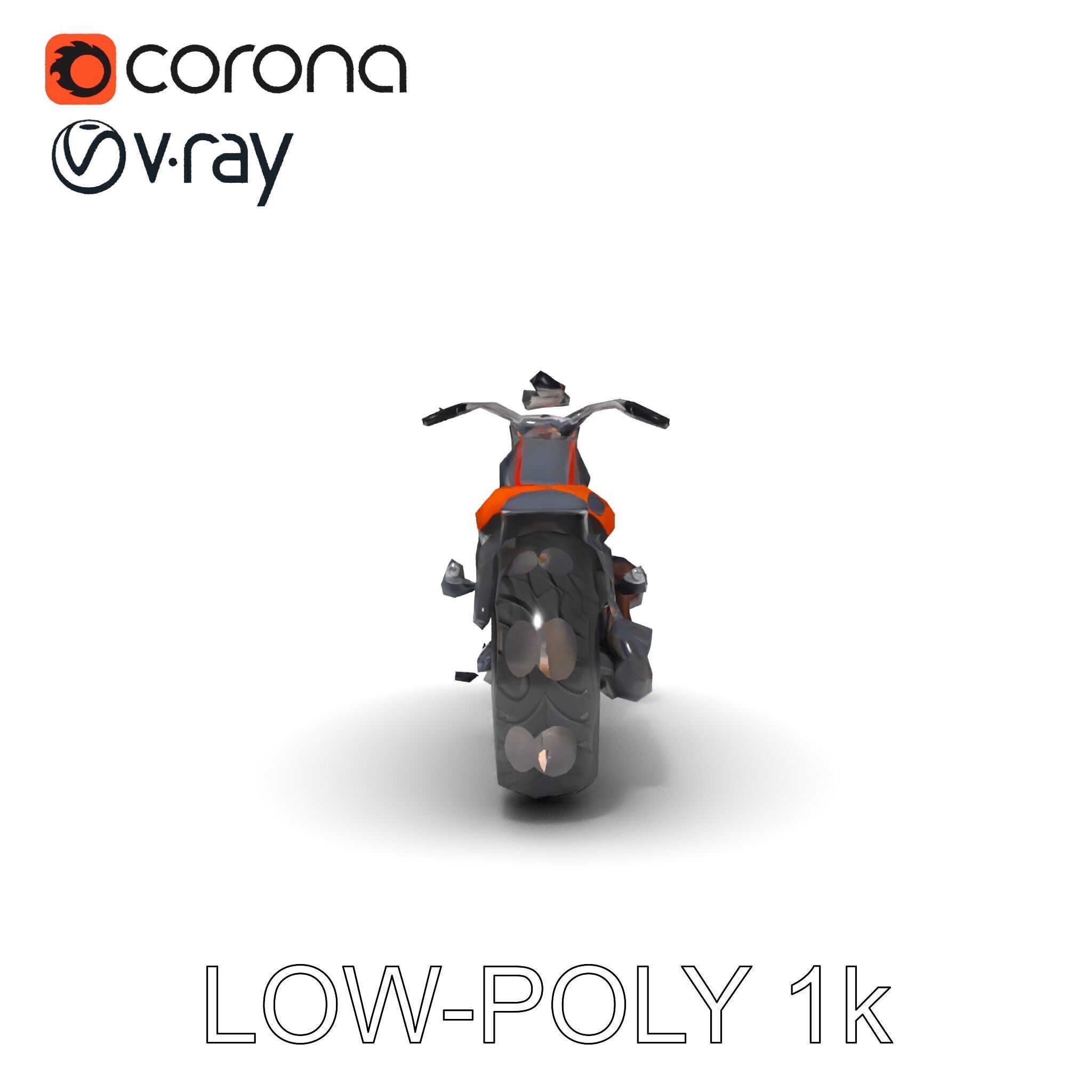Custom Motorcycle Model Pack with High Detail Features Low-poly 3D model_7
