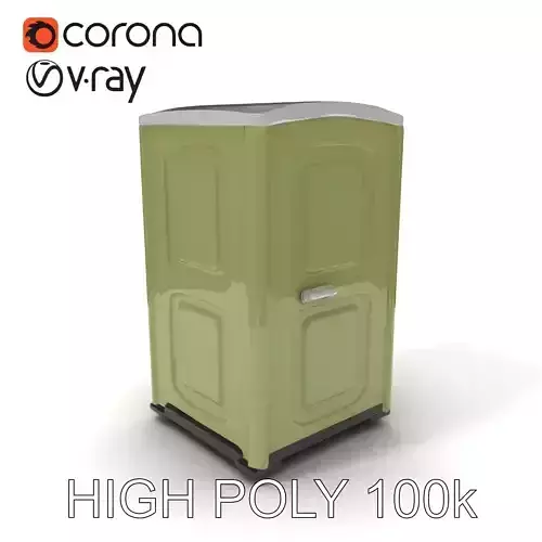 Portable Toilet D Model Pack with HighQuality Textures