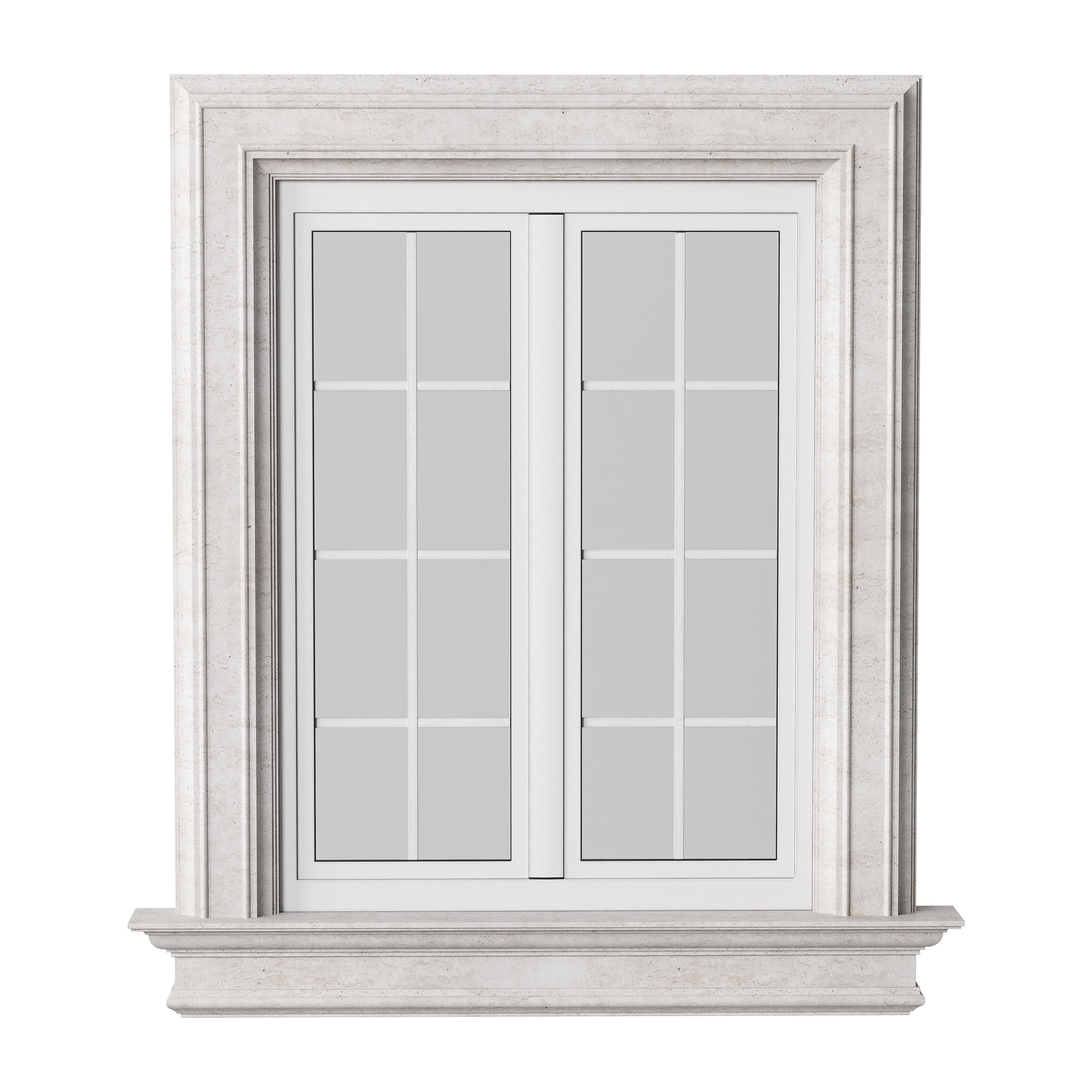 Architectural Classic Window 3D Model 5 3D model_1