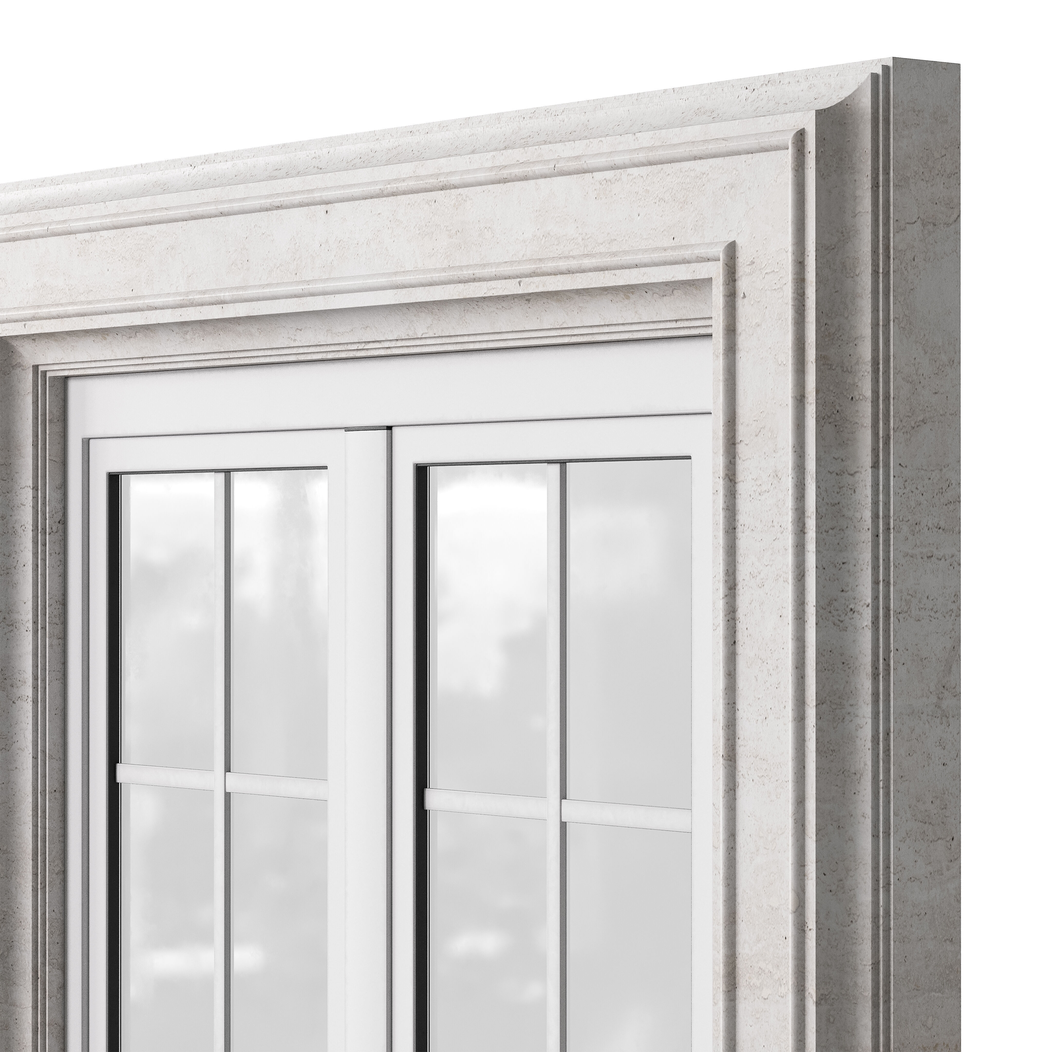 Architectural Classic Window 3D Model 5 3D model_3