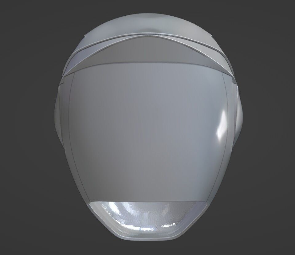 Power Rangers SPD Yellow Ranger Deka Yellow Helmet 3D print model_10