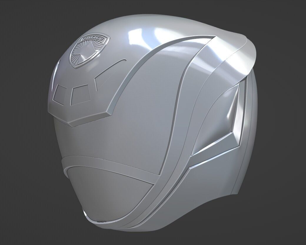 Power Rangers SPD Yellow Ranger Deka Yellow Helmet 3D print model_6