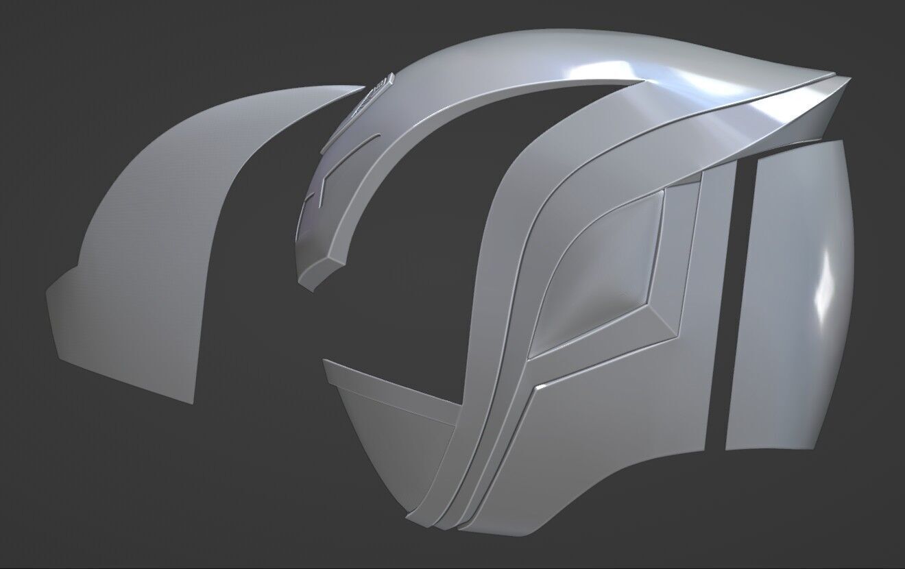 Power Rangers SPD Yellow Ranger Deka Yellow Helmet 3D print model_8