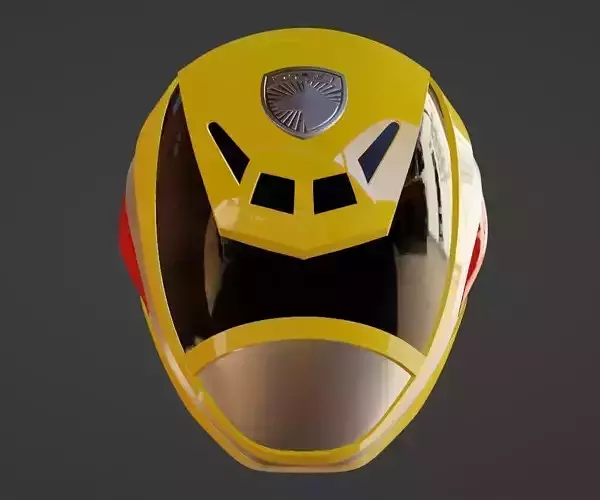 Power Rangers SPD Yellow Ranger Deka Yellow Helmet 3D print model