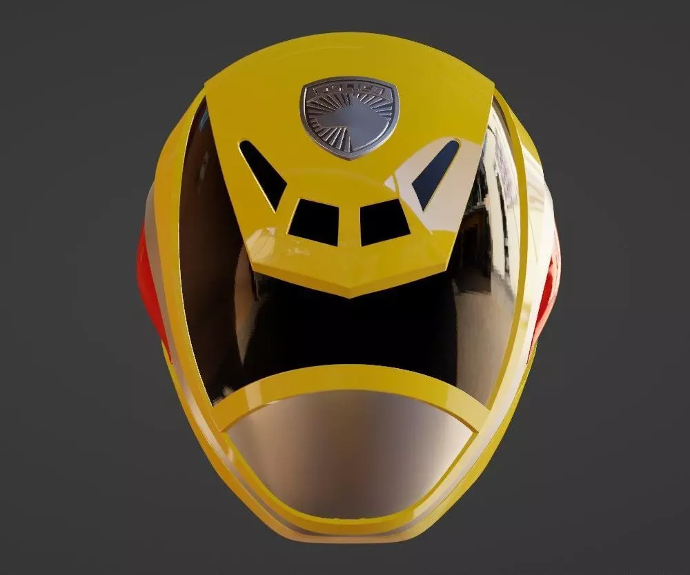 Power Rangers SPD Yellow Ranger Deka Yellow Helmet 3D print model_0