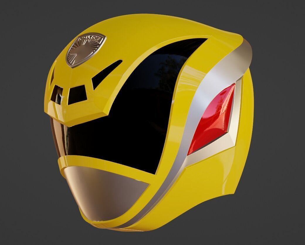 Power Rangers SPD Yellow Ranger Deka Yellow Helmet 3D print model_1