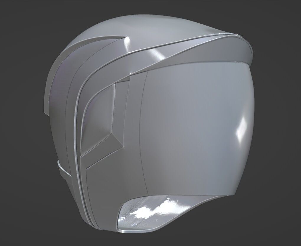 Power Rangers SPD Yellow Ranger Deka Yellow Helmet 3D print model_9