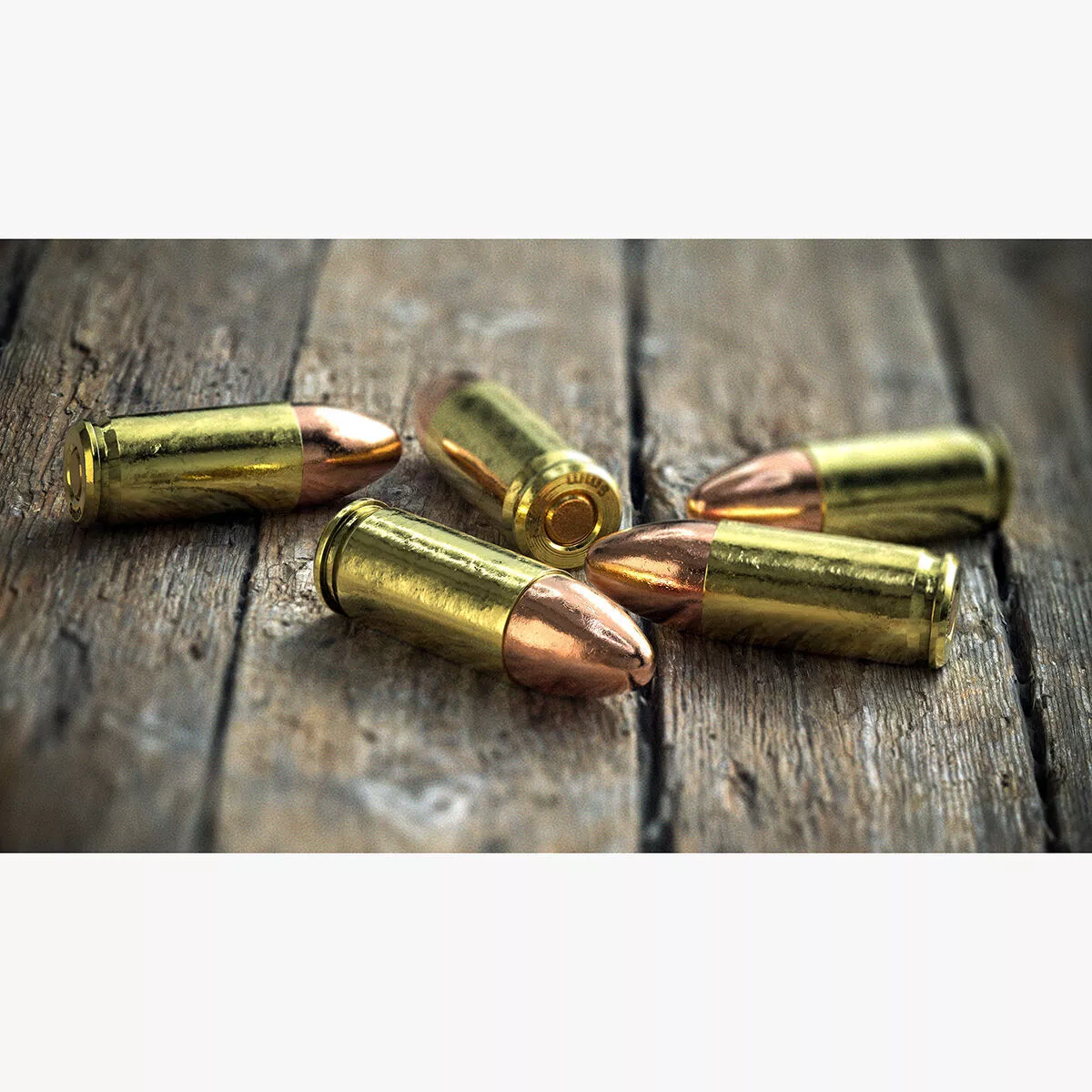 Handgun Ammo Low-poly 3D model