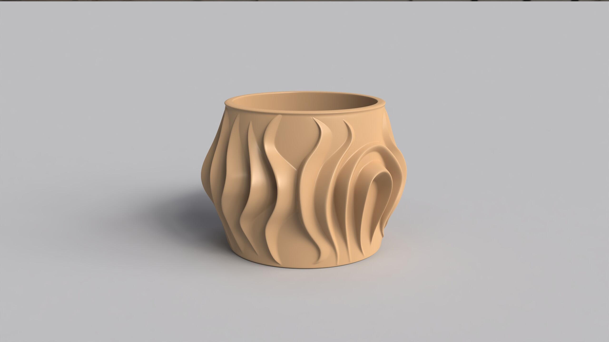 Beautiful Flower Pot 3D print model_3