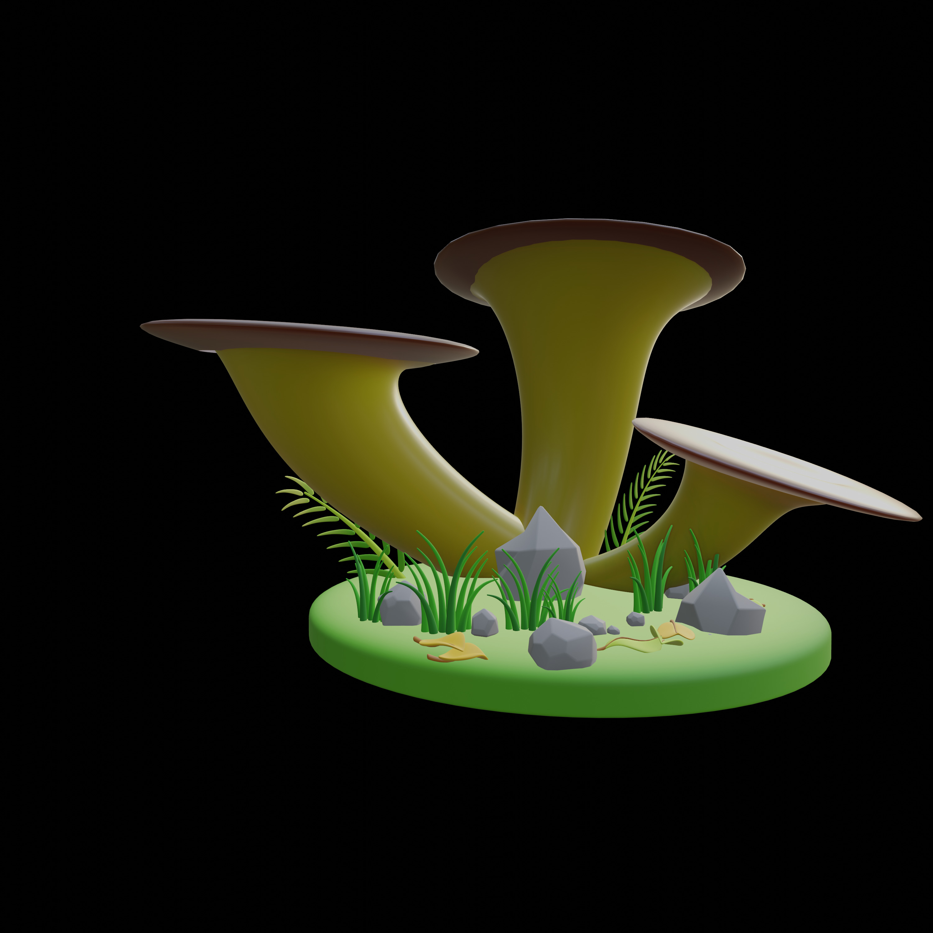 30 model package Low Poly 3D Mushroom Collection Low-poly 3D model_64