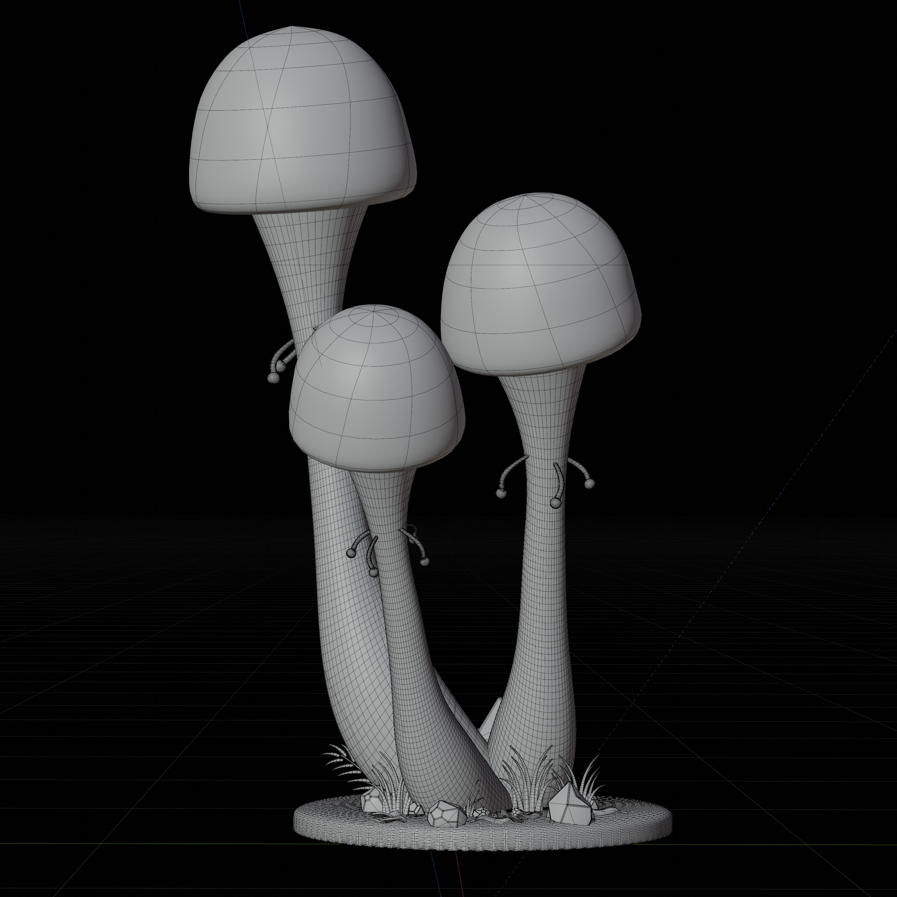 30 model package Low Poly 3D Mushroom Collection Low-poly 3D model_81