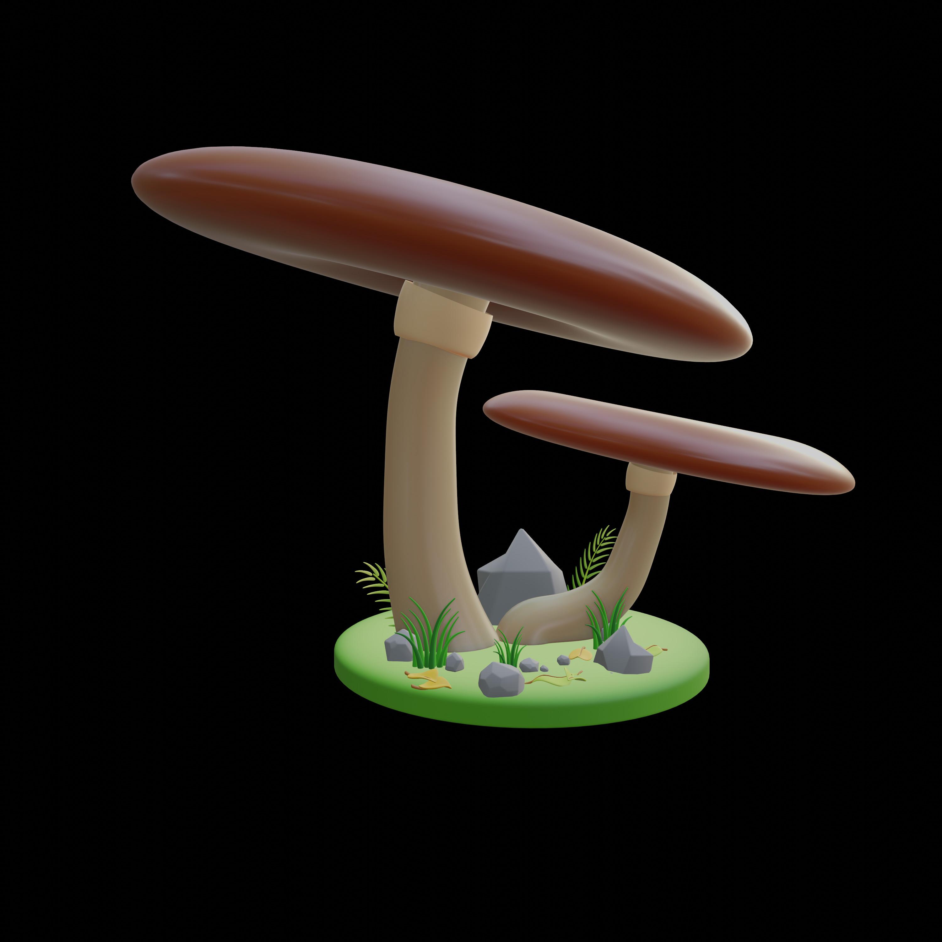 30 model package Low Poly 3D Mushroom Collection Low-poly 3D model_73