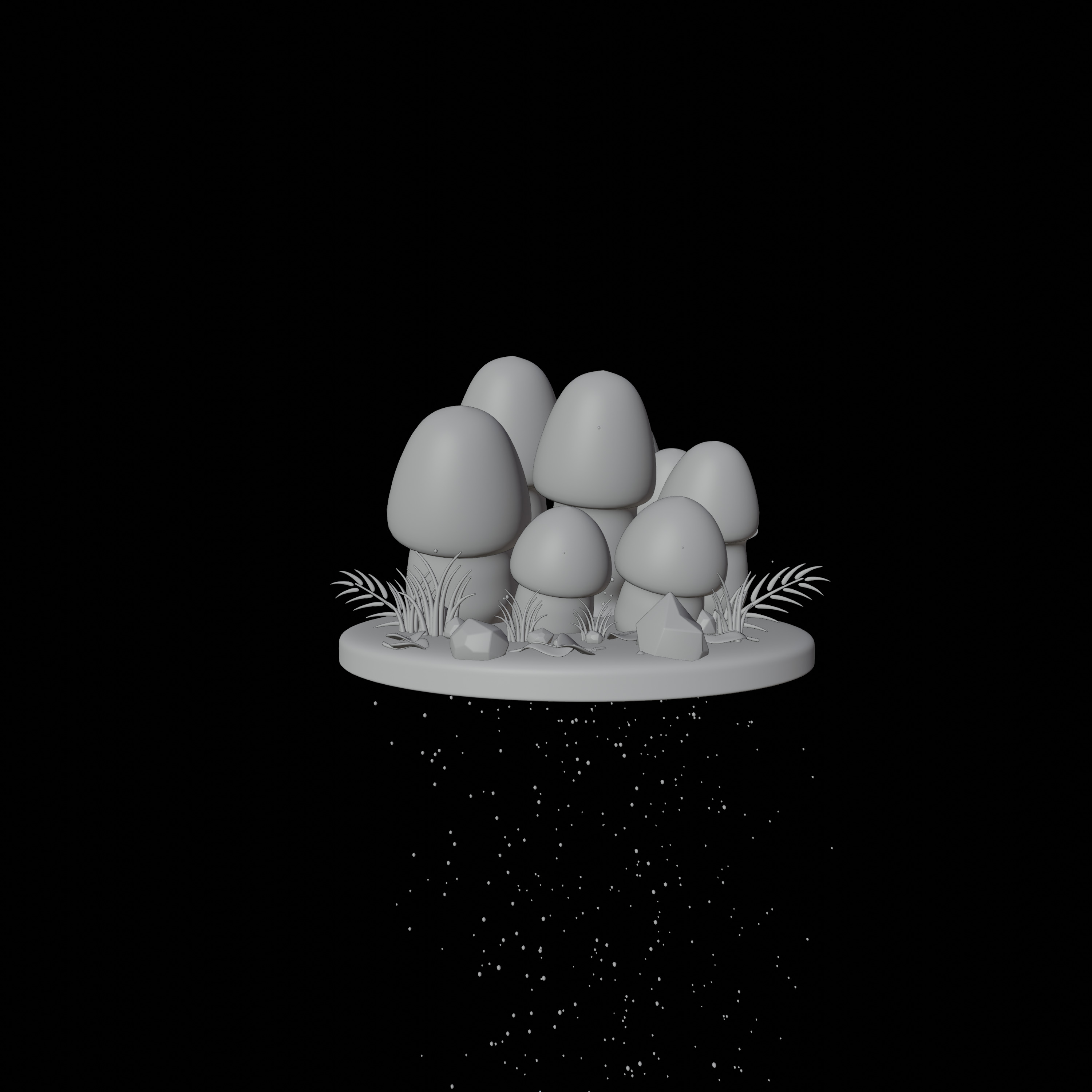 30 model package Low Poly 3D Mushroom Collection Low-poly 3D model_77