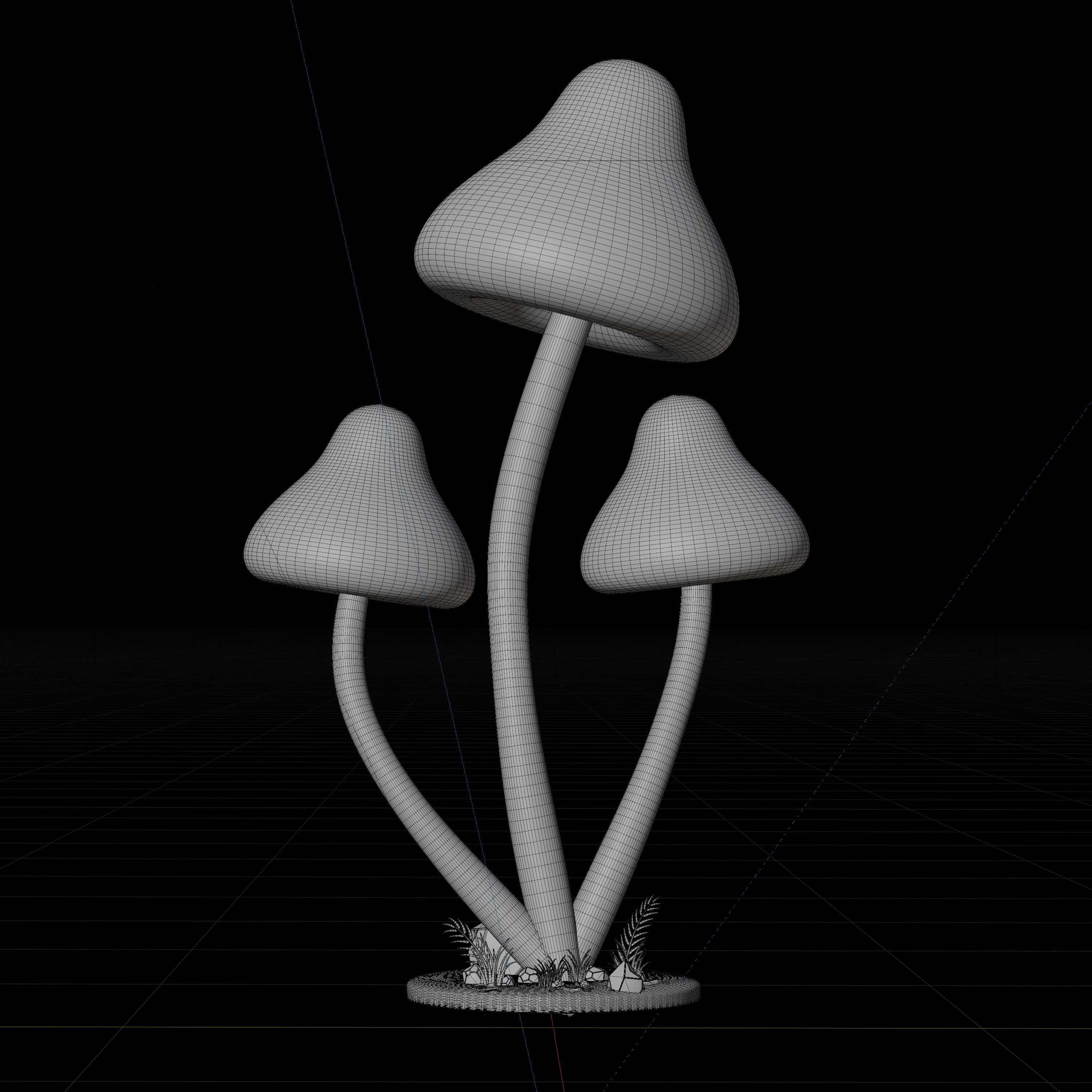 30 model package Low Poly 3D Mushroom Collection Low-poly 3D model_51