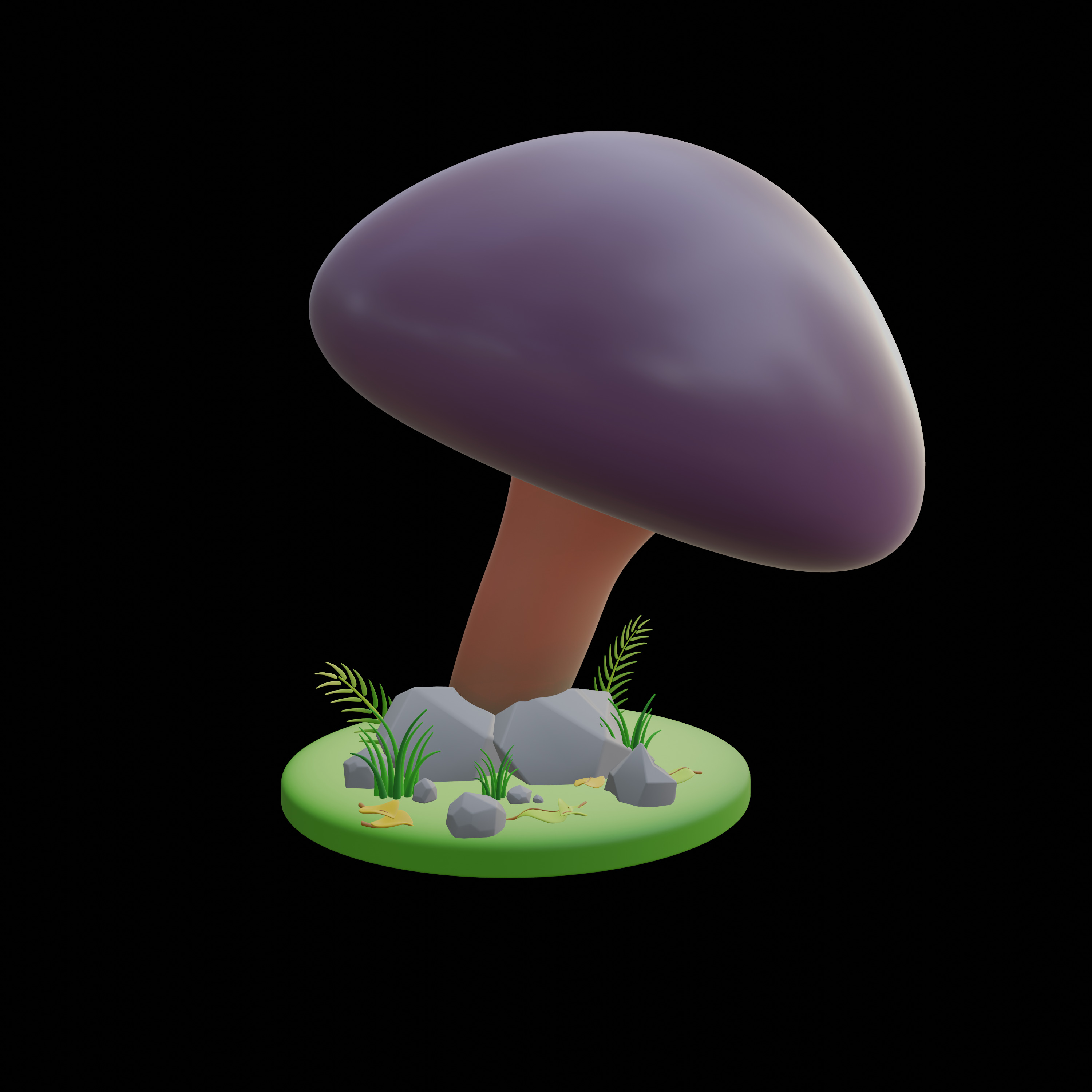 30 model package Low Poly 3D Mushroom Collection Low-poly 3D model_46